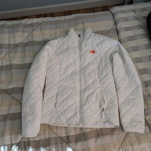 White North Face Puff Coat